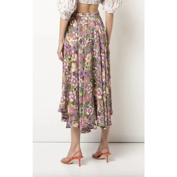 LHD French Riviera Floral Print Skirt Size 4 NWT - Picture 6 of 9